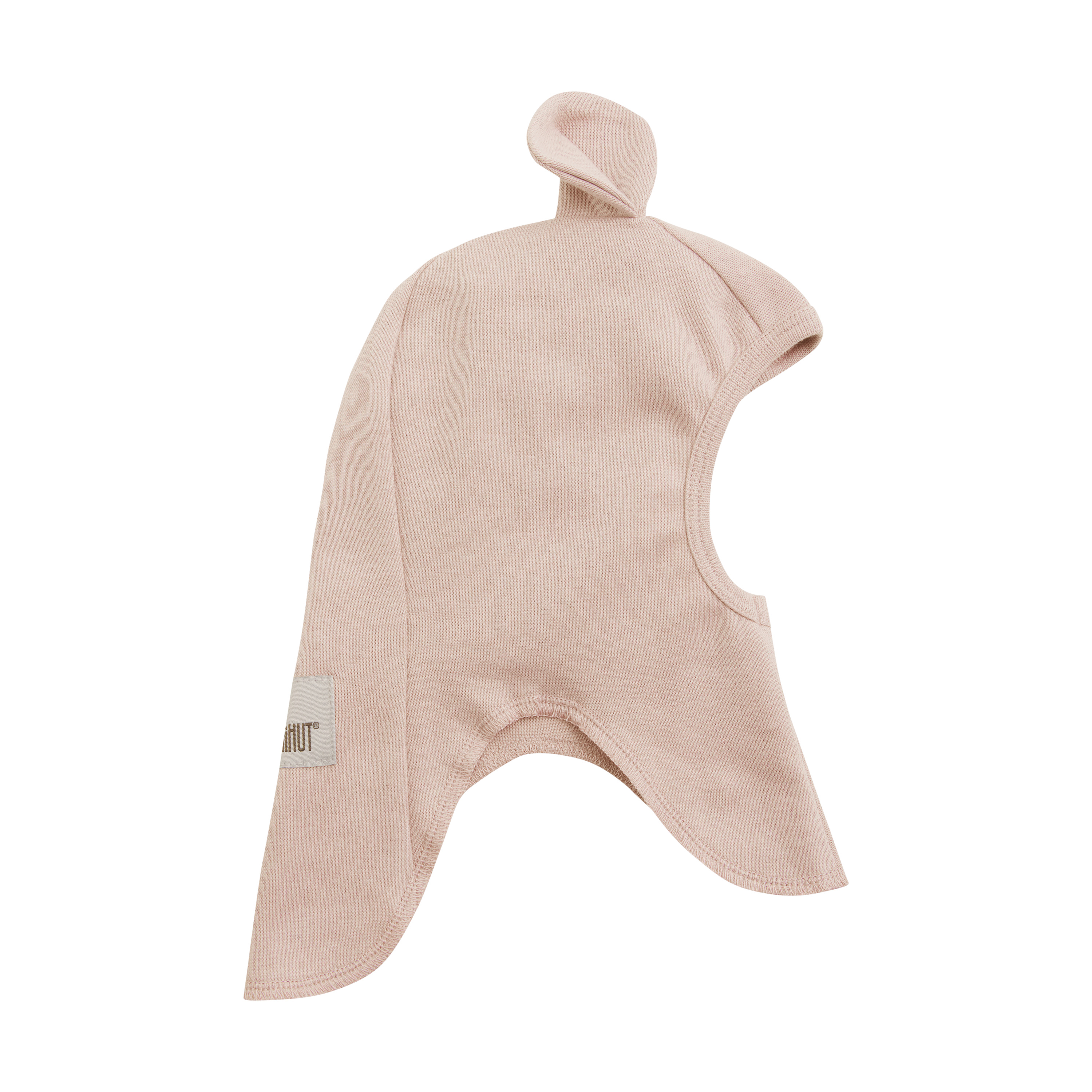 Balaclava Ears Cotton Rib - Peach Blush